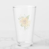 Sonnenblumen und Libellen-Spritzer fallen Glas (Rückseite)