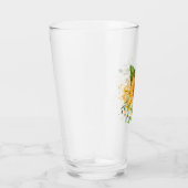 Sonnenblumen und Libellen-Spritzer fallen Glas (Rechts)