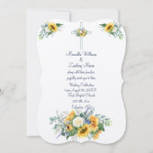 Sonnenblumen und Lied von Solomon Einladung (Vorderseite)