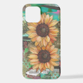 Sonnenblumen und Lieder iPhone Hülle (Rückseite)