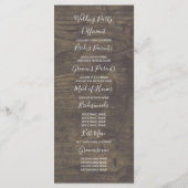 Sonnenblumen und Lila Hochzeitsprogramme für Rose Programm (Rückseite)