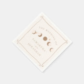 Sonnenblumen- und Mondblütenhochzeit Serviette (Ecke)