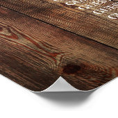 Sonnenblumen und Navy-Rose Hochzeitsstift Poster (Ecke)