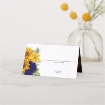 Sonnenblumen und Navy Rose Rustikal