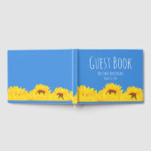 Sonnenblumen und Personalisierte Sommerhochzeit Gästebuch (Voll)