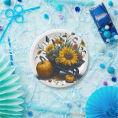 Sonnenblumen und Pumpkin Pappteller (Party)