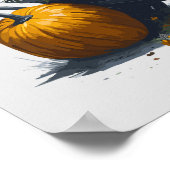 Sonnenblumen und Pumpkin Poster (Ecke)