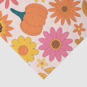Sonnenblumen und Pumpkins Fall Pattern Seidenpapier (Detail)