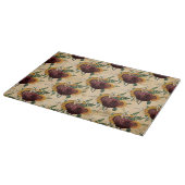 Sonnenblumen und Ranunculus Schneidebrett (Ecke)