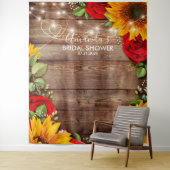 Sonnenblumen und Rose Hintergrund - Foto-Prop Wandteppich (Beispiel)