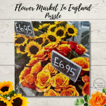 Sonnenblumen und Rose im Market Foto
