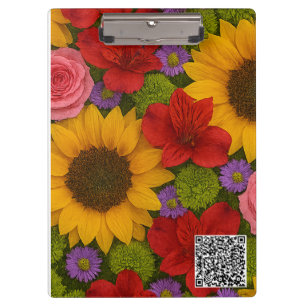 Sonnenblumen und Rose iPad Smart Cover Klemmbrett