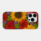 Sonnenblumen und Rose iPhone Case Hülle (Rückseite (Horizontal))
