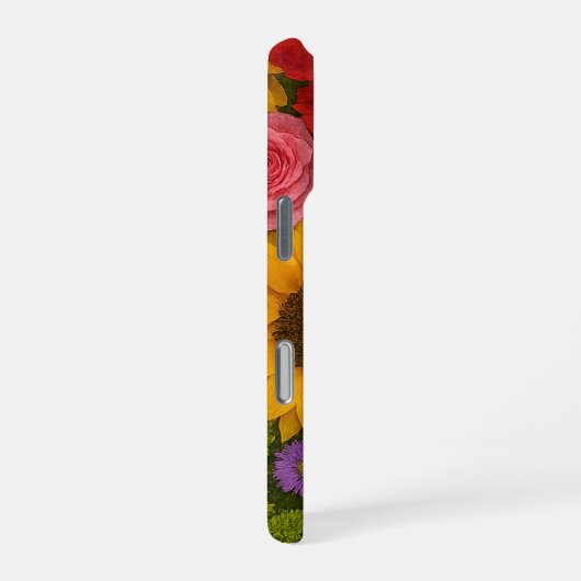 Sonnenblumen und Rose iPhone Case iPhone Hülle (Rechte Seite)