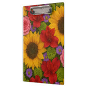Sonnenblumen und Rose Klemmbrett (Links)