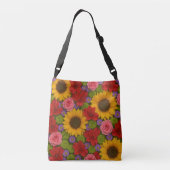 Sonnenblumen und Rose Tasche (Rückseite)
