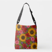 Sonnenblumen und Rose Tasche (Vorderseite)