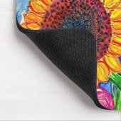 Sonnenblumen und Rosen Mousepad (Ecke)
