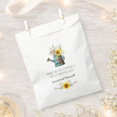 Sonnenblumen und rustikale Holzfarm Hochzeit Geschenktütchen (Ausgeschnitten)