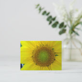 Sonnenblumen und Samen, Spirale, Goldenes Verhältn Begleitkarte (Stehend Vorderseite)