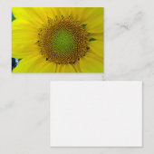 Sonnenblumen und Samen, Spirale, Goldenes Verhältn Begleitkarte (Vorne/Hinten)