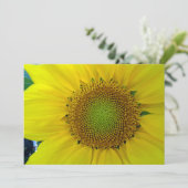 Sonnenblumen und Samen, Spirale, Goldenes Verhältn Einladung (Stehend Vorderseite)