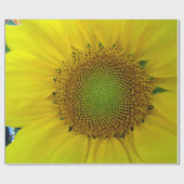 Sonnenblumen und Samen, Spirale, Goldenes Verhältn Geschenkpapier (Flach)