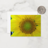 Sonnenblumen und Samen, Spirale, Goldenes Verhältn Mitteilungskarte (Vorderseite/Rückseite Beispiel)