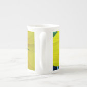 Sonnenblumen und Samen, Spirale, Goldenes Verhältn Porzellantasse (Rückseite)