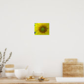 Sonnenblumen und Samen, Spirale, Goldenes Verhältn Poster (Küche)