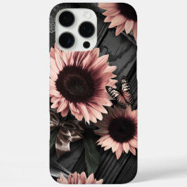 Sonnenblumen und Schmetterlinge iPhone 16 Pro Max Hülle