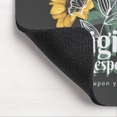 Sonnenblumen und Schmetterlinge Grafik Mousepad (Ecke)