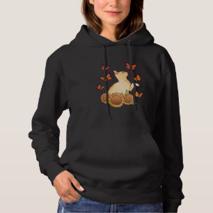 Sonnenblumen und Schmetterlinge Hoodie