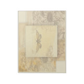 Sonnenblumen und Schmetterlingspferde - Kunstsamml Notizblock (Rotiert)