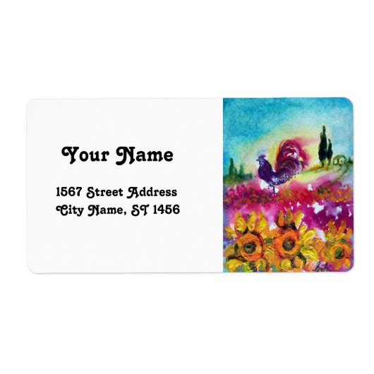 SONNENBLUMEN UND SCHWARZE ROOSTER (Vorne)