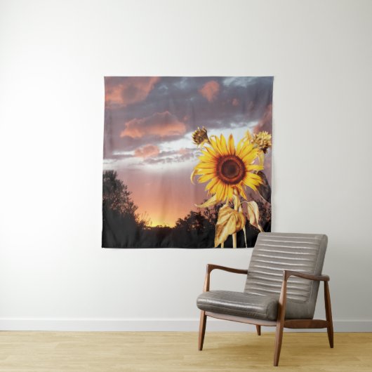 SONNENBLUMEN UND SOMMERSONNENANSCHLUSS MIT PINKKLO WANDTEPPICH (Beispiel)