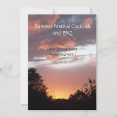 SONNENBLUMEN UND SOMMERSONNENGESCHÄFTE - RUSTISCHE EINLADUNG (Rückseite)