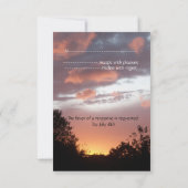 SONNENBLUMEN UND SOMMERSONNENGESCHÄFTE - RUSTISCHE EINLADUNG (Rückseite)