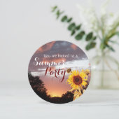 SONNENBLUMEN UND SOMMERSONNENGESCHÄFTE - RUSTISCHE EINLADUNG (Stehend Vorderseite)