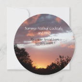 SONNENBLUMEN UND SOMMERSONNENGESCHÄFTE - RUSTISCHE EINLADUNG (Rückseite)