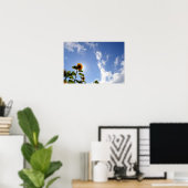 Sonnenblumen und Sonnenschein Poster (Heimbüro)