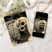 Sonnenblumen und Stiefel Letztes Rodeo Junggeselin Einladung