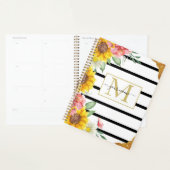 Sonnenblumen und Streifenplaner Planer (Anzeige)