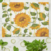 Sonnenblumen und Text Handtuch (Gefaltet)