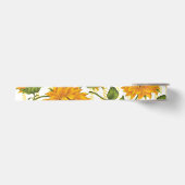 Sonnenblumen und Text Satinband (Vorderseite)
