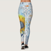 Sonnenblumen und Träume Karos Leggings (Rückseite)
