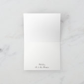 Sonnenblumen und Vintage Hochzeit Dankeschön Dankeskarte (Innenseite)