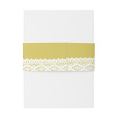 Sonnenblumen und Vintage Hochzeit Einladungsbanderole (Rückseitenbeispiel)