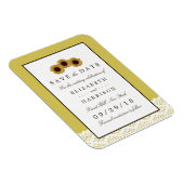 Sonnenblumen und Vintage Hochzeiten retten das Dat Magnet (Rechte Seite)