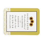 Sonnenblumen und Vintage Hochzeiten retten das Dat Magnet (Horizontal)